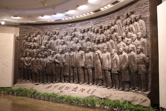 西柏坡紀念館領袖群雕