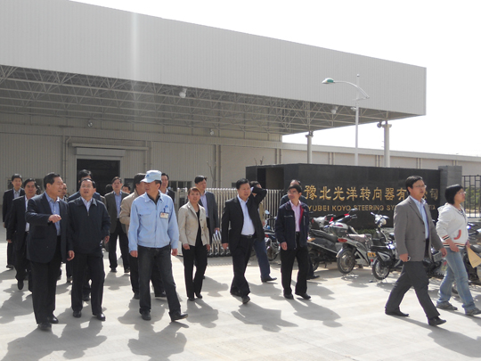 史濟春副省長在豫北光洋新工廠建設(shè)項目現(xiàn)場進行調(diào)研
