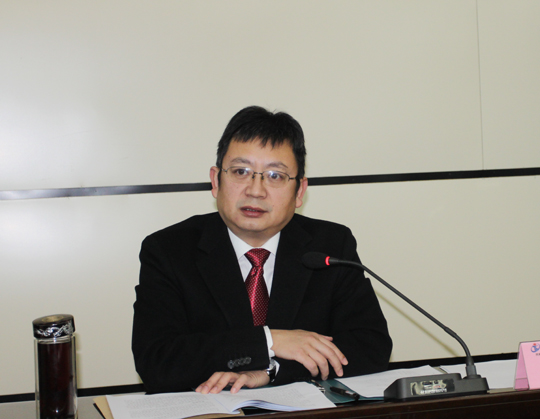 董事長黃道元在會上作董事會工作報告